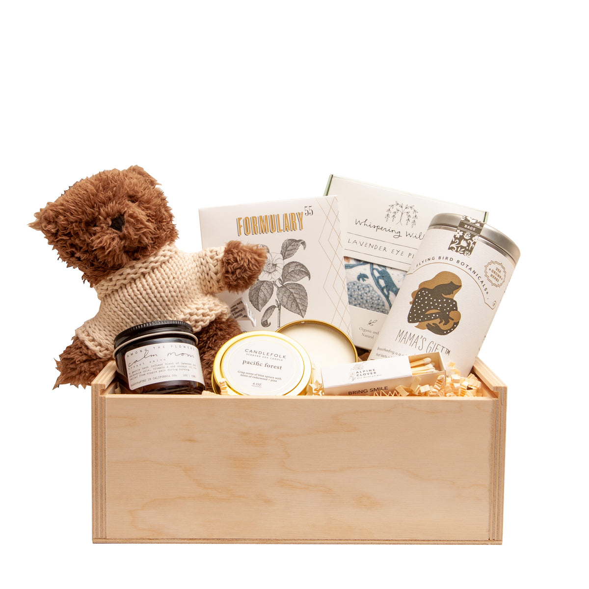 Calm Mama | Curated Gift Box for New Mom | Switzerland – Alpine Clover